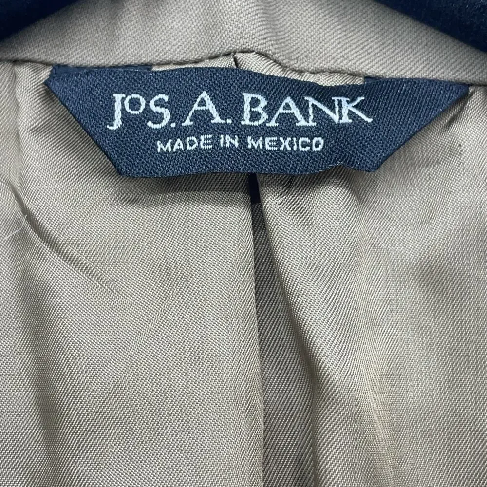 NWOT Jos A Bank Signature Mens 42L Tan/Taupe Wool Blazer 2 Butt Sport Coat